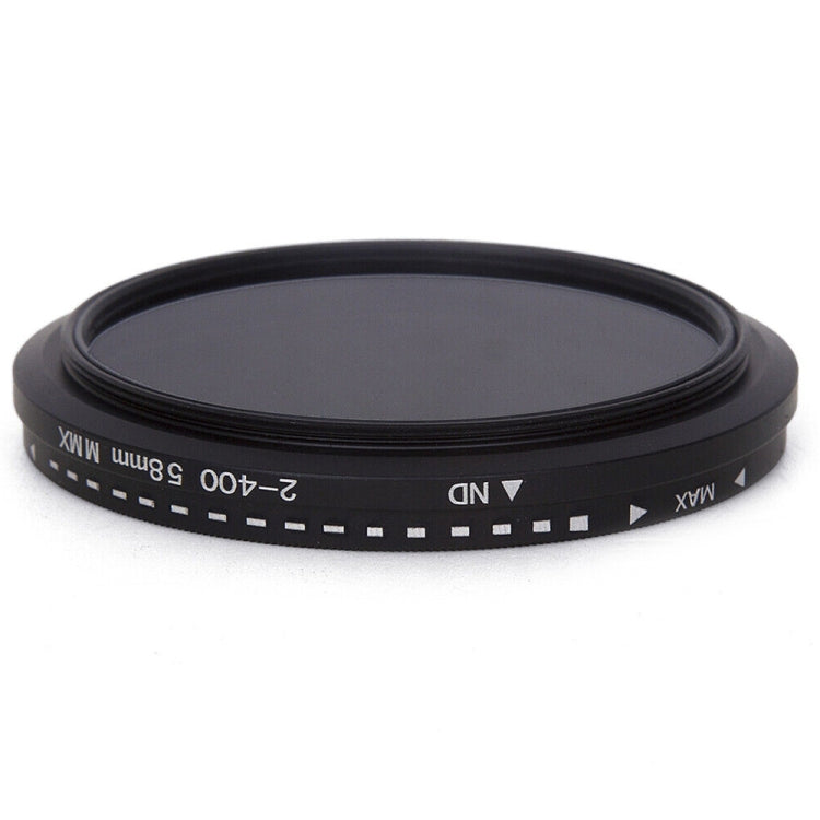 58mm ND Fader Neutral Density Adjustable Variable Filter ND 2 to ND 400 Filter