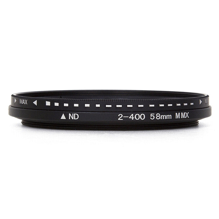 58mm ND Fader Neutral Density Adjustable Variable Filter ND 2 to ND 400 Filter