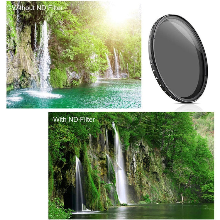 62mm ND Fader Neutral Density Adjustable Variable Filter ND2 to ND400 Filter