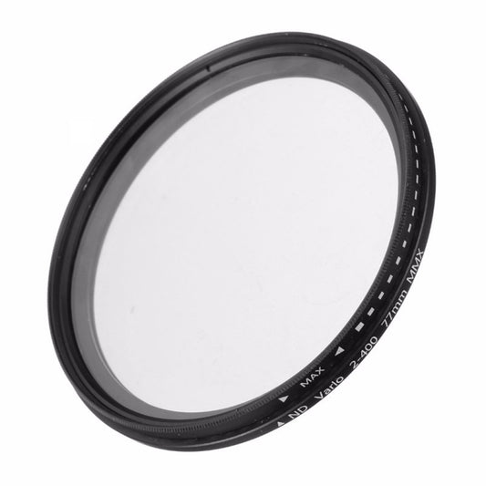 77mm ND Fader Neutral Density Adjustable Variable Filter ND 2 to ND 400 Filter