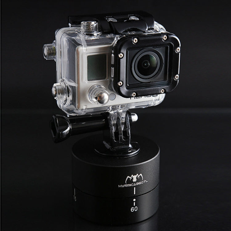 MYRMICA 360TL Time Lapse Pan and Tilt Head / 360 Degree Auto Rotation Camera Mount for  GoPro HERO9 Black /HERO8 Black /7 /6/ 5 /5 Session /4 /3+ /3 /2 /1