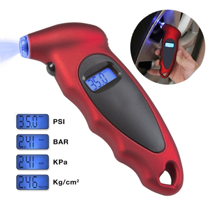 Digital Tire Gauge with LED Flash light, Pressure Range: 0-100PSI