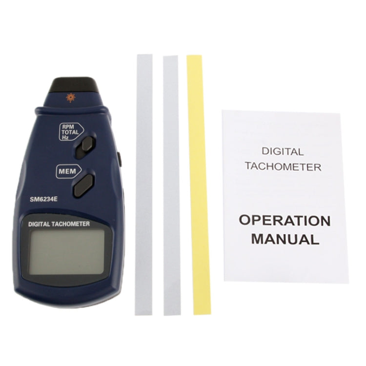 Digital Laser Photo Tachometer Non Contact RPM Tach