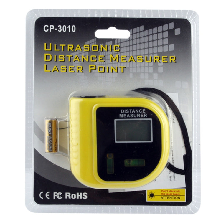 CP-3010 Ultrasonic Distance Measurer with Laser Pointer, Range: 0.5-18m