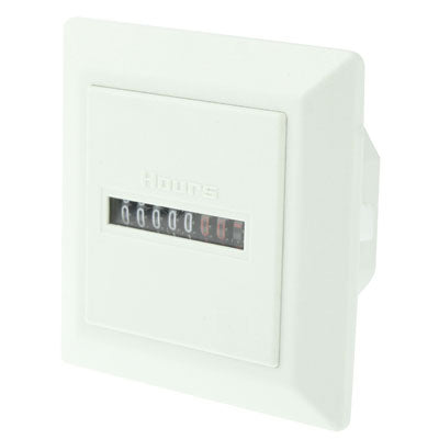 HM-1 AC Hour Meter, Time Setting Range: 0-99,999.99 Hours
