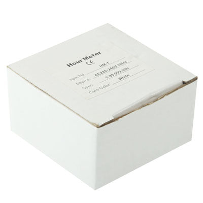 HM-1 AC Hour Meter, Time Setting Range: 0-99,999.99 Hours