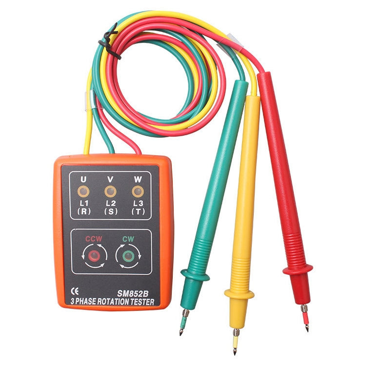 SM852B 3 Phase Rotation Tester Indicator Detector Meter