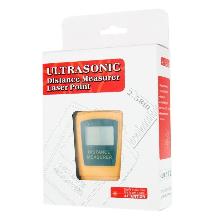 Mini Ultrasonic Distance Measurer with Laser Pointer