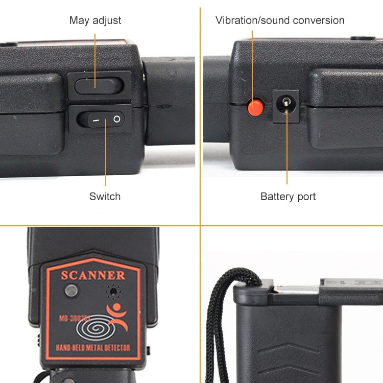 Super Scanner wand Metal Detector (MD-3003B1)