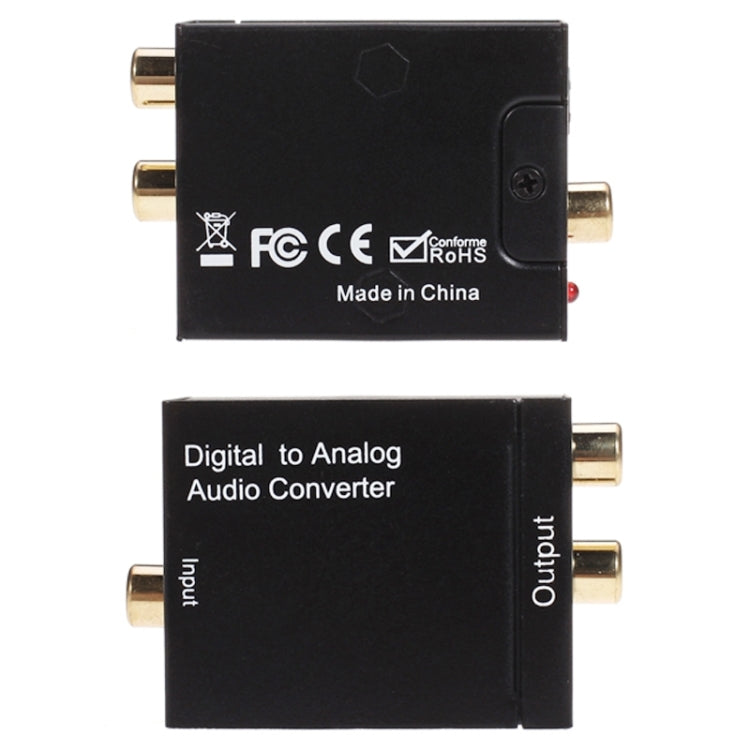 Digital Optical Coax to Analog RCA Audio Converter
