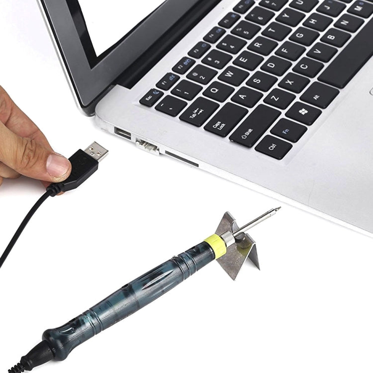 Portable USB Powered Soldering Iron Pen 5V 8W Long Life Tip + Touch Switch Protective Cap Auto Shut Off 25 second