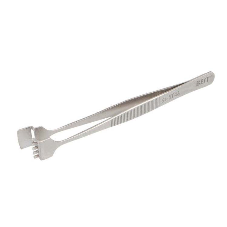BEST BST-91-5T SA Professional Stainless Steel Wafer Tweezers for Silicon Wafer