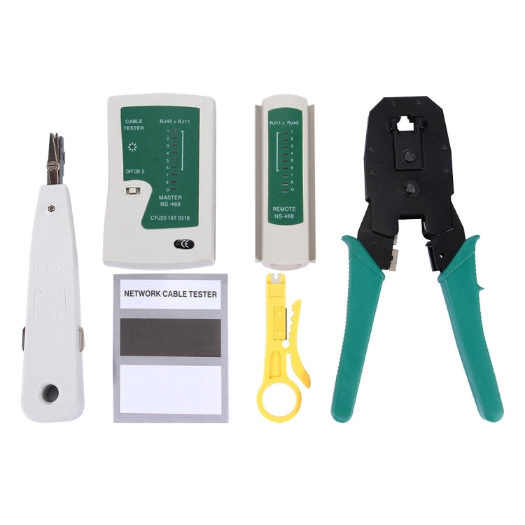 5 in 1 RJ45 Crimping Crimper Stripper Punch Down RJ11 Cat5 Cat6 Wire Line Detector Ethernet Network Cable Tester Tools Kits