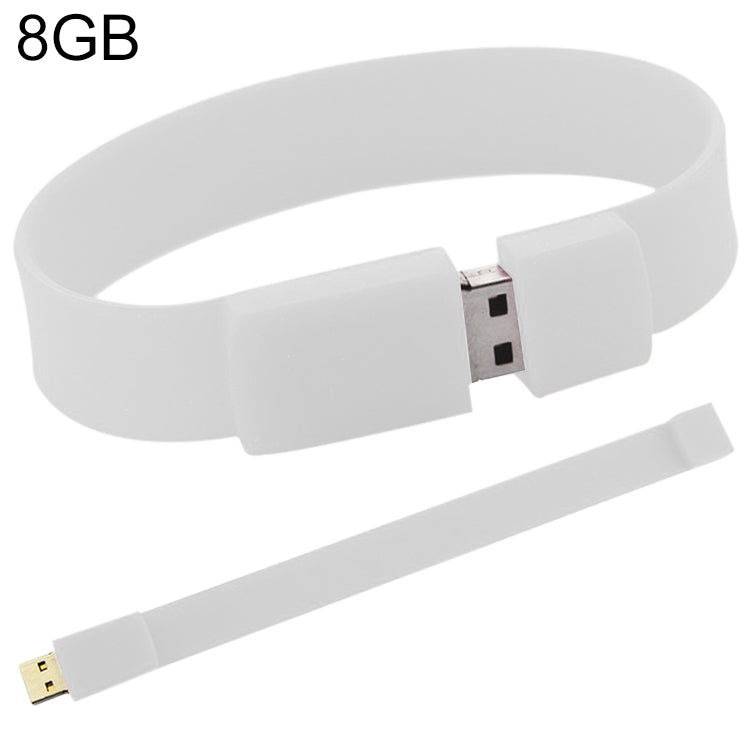 8GB Silicon Bracelets USB 2.0 Flash Disk, 8GB