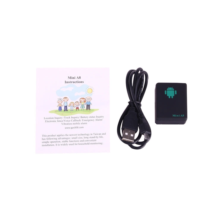 TRACKER Mini A8 Real Time 4 Bands Global Locator GSM/GPRS Tracker Tracking Device for Personal