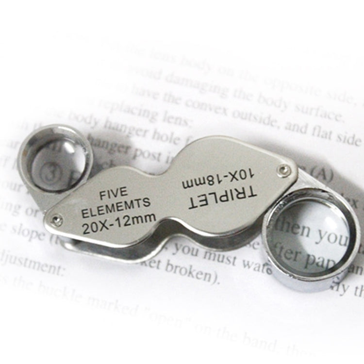 10X - 20X Portable & Rotatable Handheld Jewelry Loupe Magnifier Reading Magnifier (MG22181)