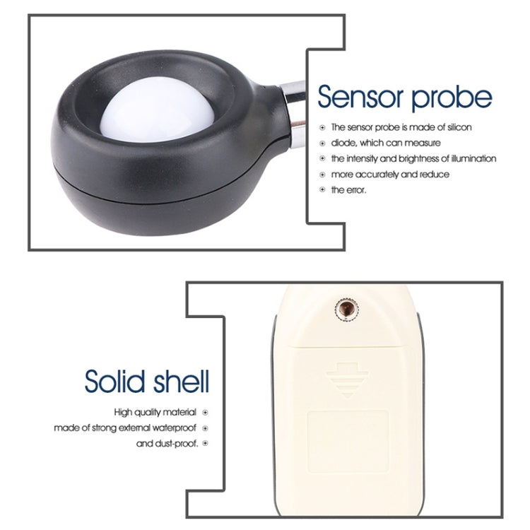 BENETECH Digital Light Lux Meter for Factory / School / House Various Occasion, Range: 0-200,000 Lux (GM1010)