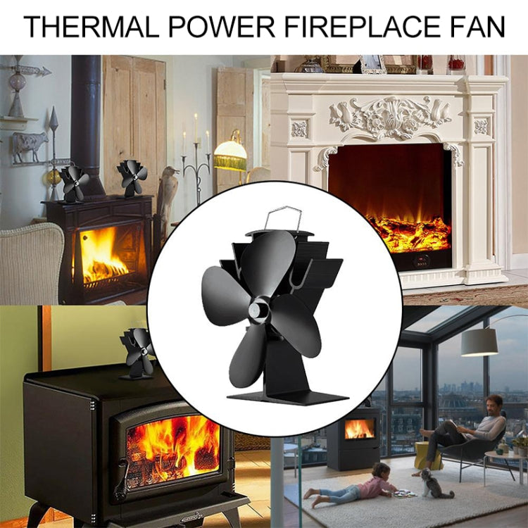 YL603 Eco-friendly Aluminum Alloy Heat Powered Stove Fan with 4 Blades for Wood / Gas / Pellet Stoves