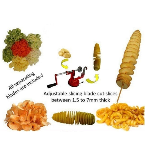 Spiral Potato Slicer, Size: about 21cm x 13cm