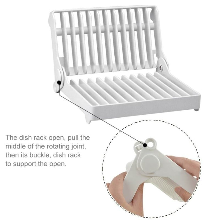 Foldable Dish Drip Rack Plate Holder