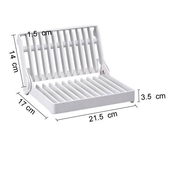 Foldable Dish Drip Rack Plate Holder