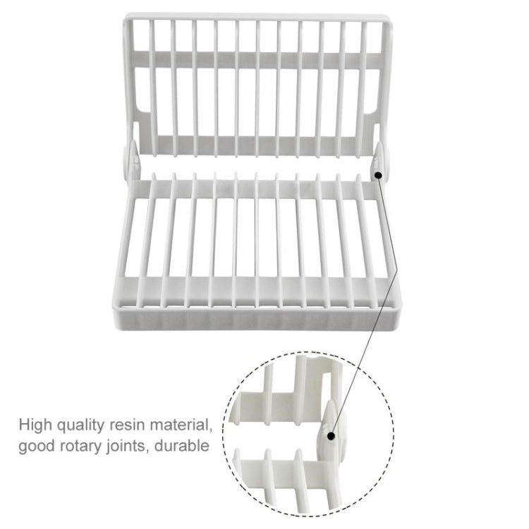 Foldable Dish Drip Rack Plate Holder