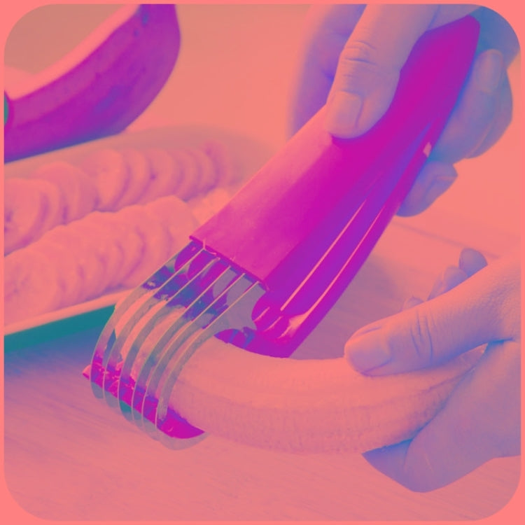 Kitchen Tool Banana Slicer Cutter Chopper for Fruit Salad