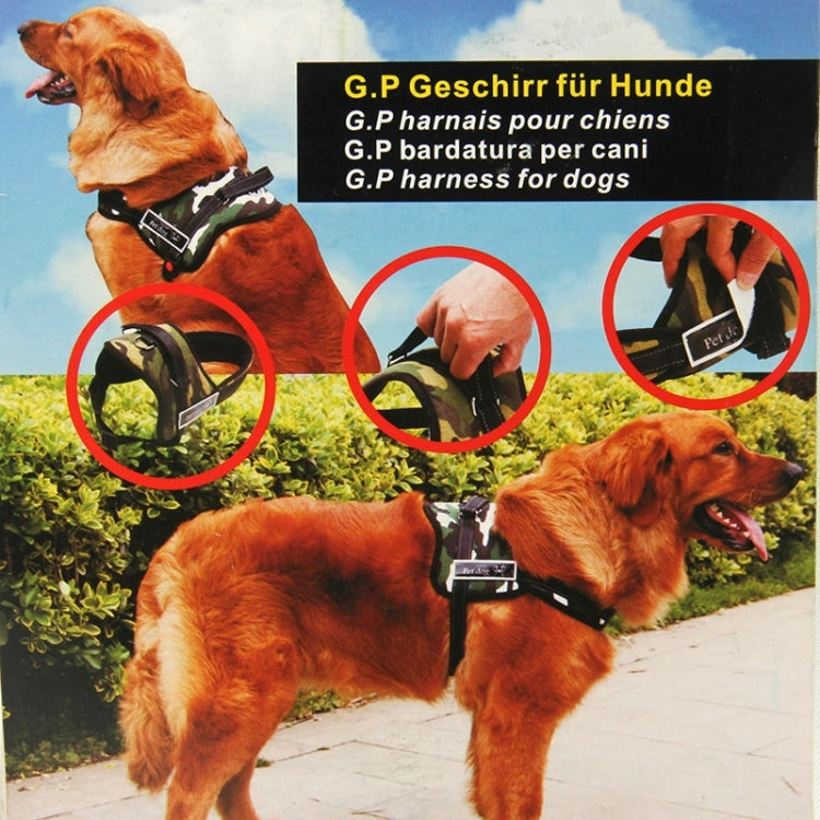 Soft Thicken Pet Chest Suspenders Dog Traction Rope, Size: M (50-65cm)