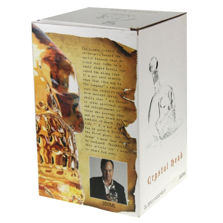 Crystal Glass Skull Bottle for Vodka & Whiskey & Beer Liqueur & Red Wine & Other Beverage