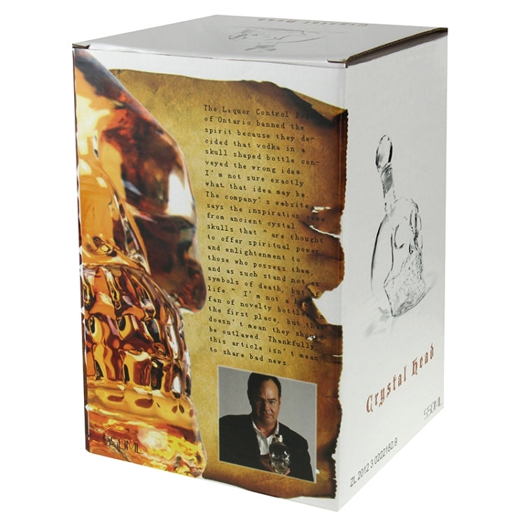 Crystal Glass Skull Bottle for Vodka & Whiskey & Beer Liqueur & Red Wine & Other Beverage