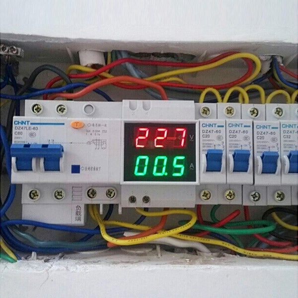 D52-2042 0.5 inch LED Digit Display Voltmeter Ammeter 2 in 1