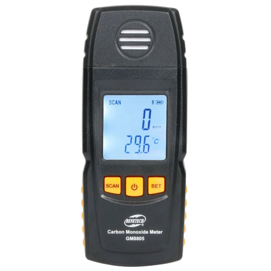 BENETECH GM8805 LCD Display Handheld Carbon Monoxide CO Monitor Detector Meter Tester, Measure Range: 0-1000ppm