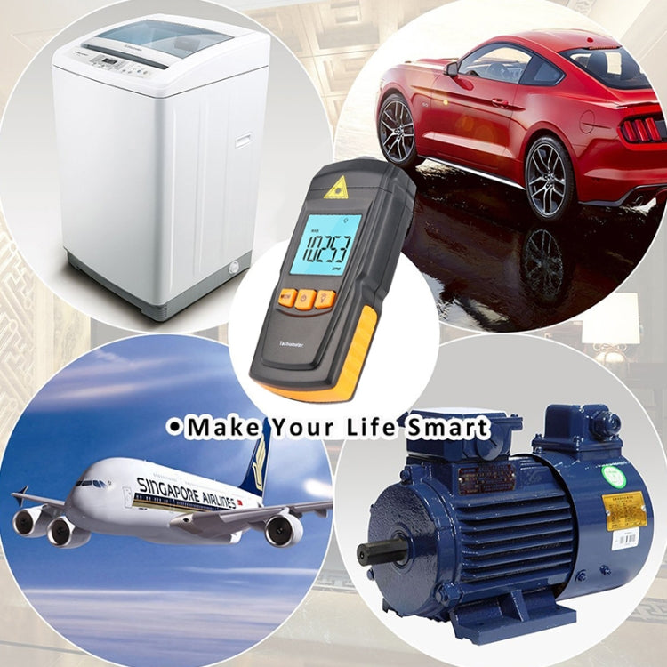 BENETECH GM8905 Handheld Digital Laser Tachometer, Range: 2.5-99999RPM