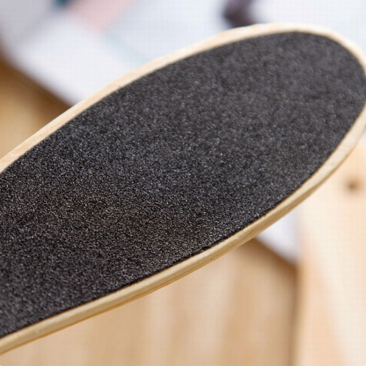 Double Sided Emery Wooden Board Foot Massager Random Color Delivery