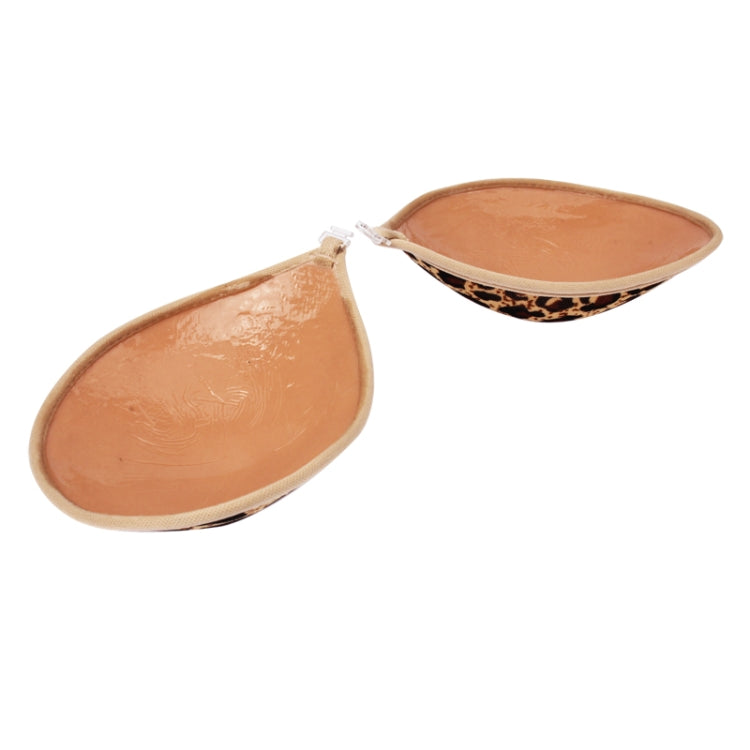 Fashion High Quality Leopard Pattern Nude Bra Invisible Bra (Size: B)