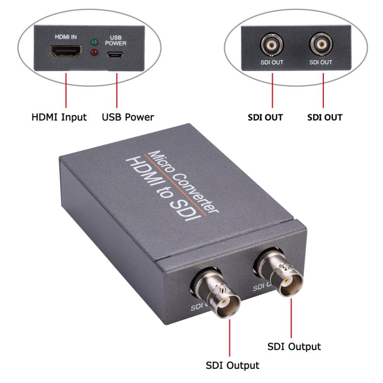 NK-M009 1080P Full HD HDMI to 2 x SDI Output Converter