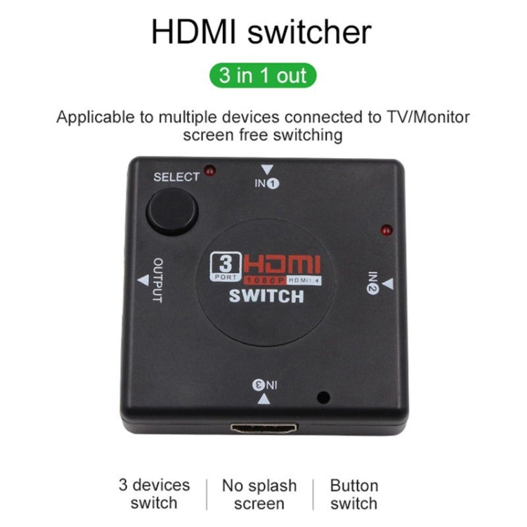 3 Ports 1080P HDMI Switch