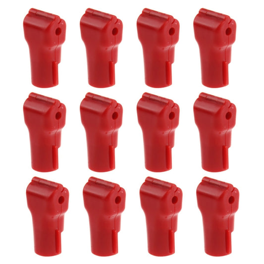 12 PCS Red ABS Display Hook / Security Lock Hook