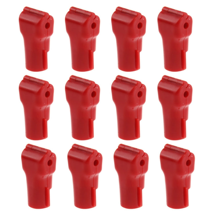 12 PCS Red ABS Display Hook / Security Lock Hook