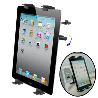 Car Air Conditioner Vents Holder for iPad 2 / iPad, Support 360 Degree Rotation