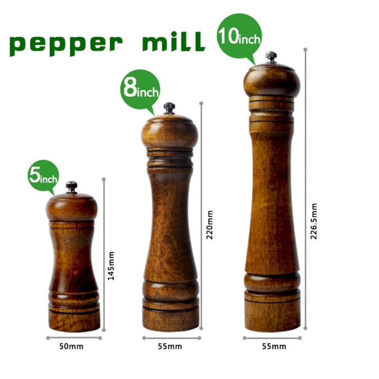 Length Classical Wooden Pepper Spice Salt Mill Grinder Muller