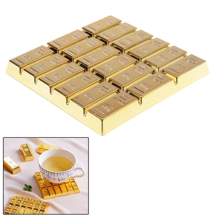 Creative Gold Bar Shaped Anti-slip Heat Insulation Mat for Dishware