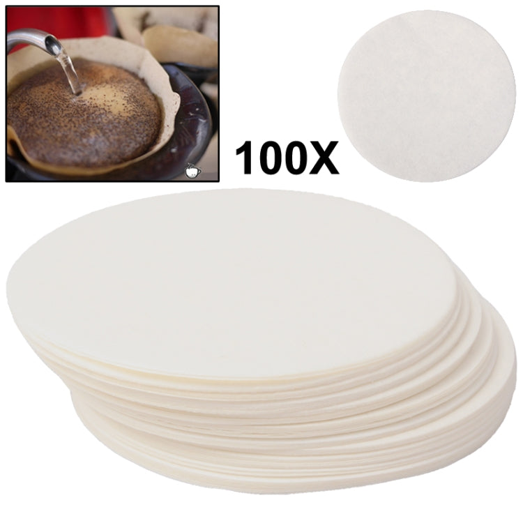 100 PCS Round Coffee Filter Paper, Diameter 60mm