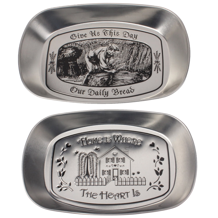 Stainless Steel Multi-purpose Tray Fruit Bowl Dessert Plate