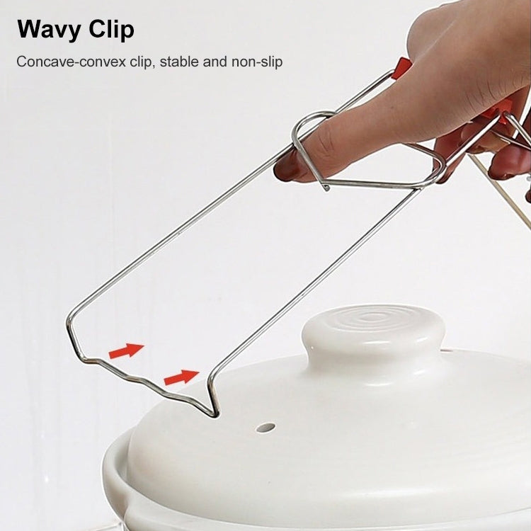 10pcs High Quality Kitchen Gadget Stainless Steel Pot Clip