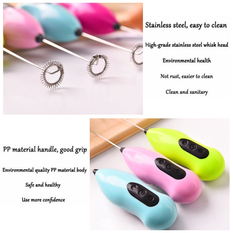 Portable Handheld Electric Beaters Whisk Egg / Milk Bar / Electric Mixer / Electric Frother Foamer Whisk, Random Color Delivery