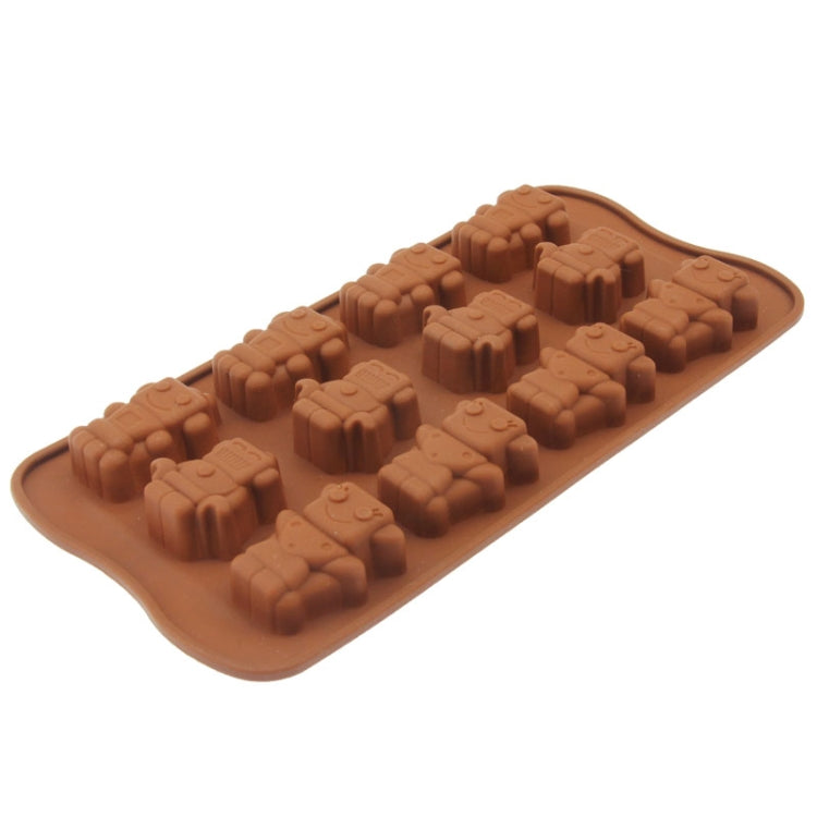 Lovely Robot Shape 12-Grid Ice Cube Tray