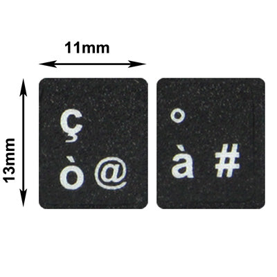 Italian Learning Keyboard Layout Sticker for Laptop / Desktop Computer Keyboard