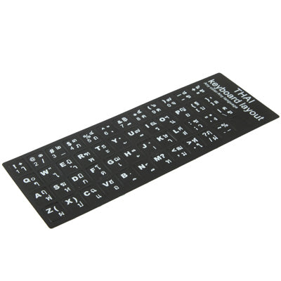 Thai Learning Keyboard Layout Sticker for Laptop / Desktop Computer Keyboard