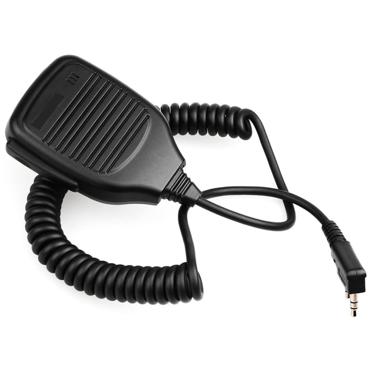 Clip-on Speaker Microphone for Walkie Talkies, 3.5mm + 2.5mm Earphone + Mic Plug